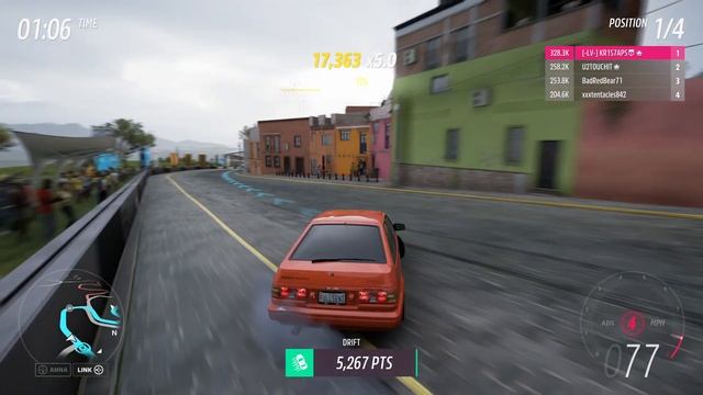 Toyota Trueno Drift Forza Horizon 5 смотреть онлайн