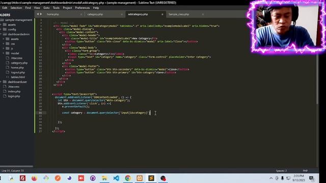 SAMPLE MANAGEMENT USING OOP PDO/PHP WITH AJAX PART 8 смотреть онлайн