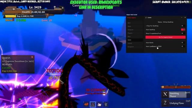 [UPDATE 4.66] King Legacy Script Auto Farm | Level | Get Fruits | Material | Sea King & Ghost Ship смотреть онлайн