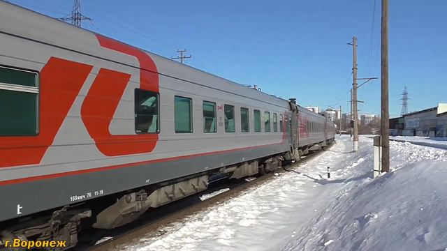 Тепловоз ТЭП70-0504 Поезд 109С/110С Анапа — Москва смотреть онлайн