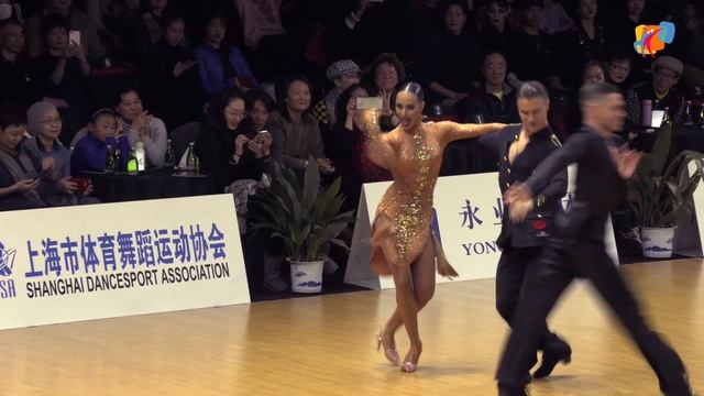Gusev - Bondareva, RUS | 2019 WDSF GrandSlam Final Latin Shanghai смотреть онлайн