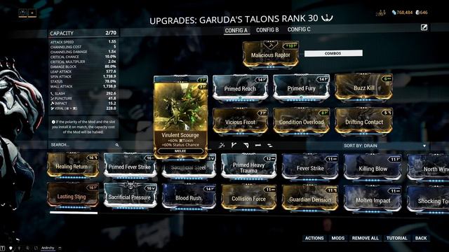 Warframe Builds - Garuda (2 Forma) смотреть онлайн