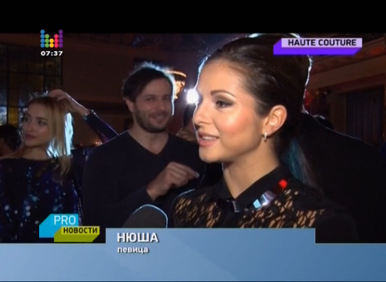 Нюша на юбилейном показе Игоря Чапурина — PRO-Новости — 8.12.14 смотреть онлайн