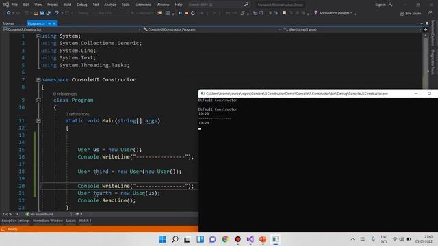 Types of Constructor in C# | parameterized | Copy | Static | Private constructor смотреть онлайн