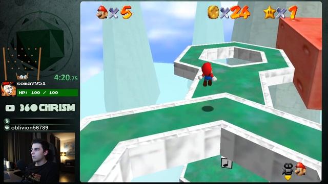 Bounce-High Skyland | Super Mario 64 Romhack смотреть онлайн
