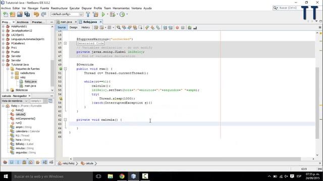 [Tutorial] Cómo hacer un reloj en Java utilizando hilos paso a paso | Código del proyecto смотреть онлайн