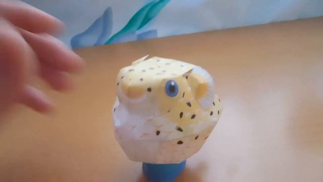 Рыба фугу Papercraft