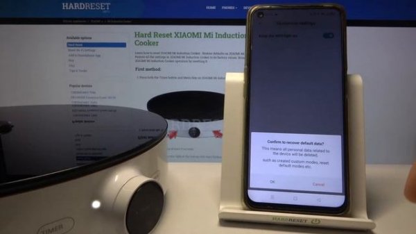 Xiaomi Mi Induction Cooker Factory Reset - Restore Settings on Xiaomi Induction Stove in Mi Home Ap
