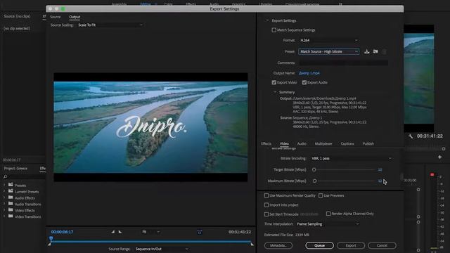 Как уменьшить размер видео без потери качества в Adobe Premiere Pro? смотреть онлайн