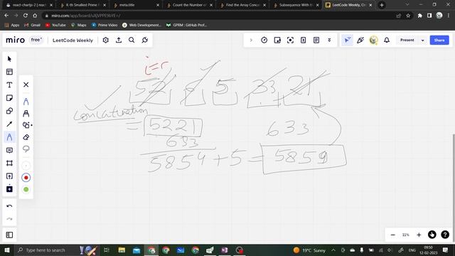 6354. Find the Array Concatenation Value | LeetCode Weekly 332 | C++ смотреть онлайн