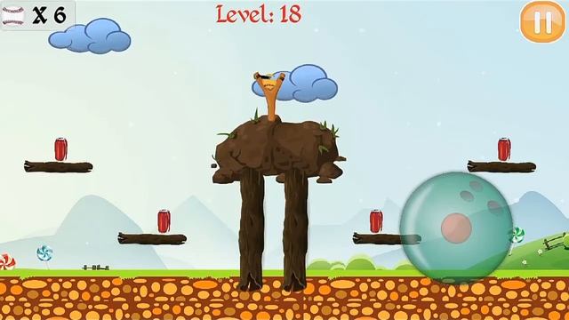 Trajectory Game (Level 11-20) Game Like Knockdown Bottles Catapult Game #IGAMERVS48 смотреть онлайн