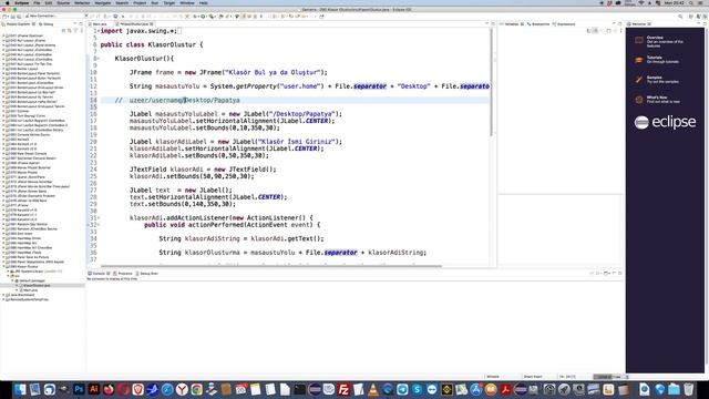 090 JavaBlackboard JFrame üzerinden klasör olusturma islemi смотреть онлайн