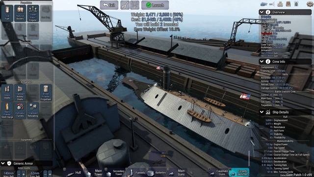 Ultimate Admiral: Dreadnoughts. Naval Academy. №3 "Первые казематы: СSS Virginia" смотреть онлайн