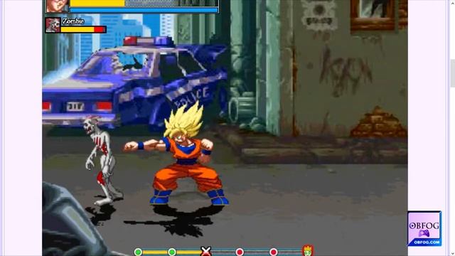 Crazy Zombie v9.0 Goku gameplay - Destroy them all 2 player fighting game | Зомби | Juegos смотреть онлайн