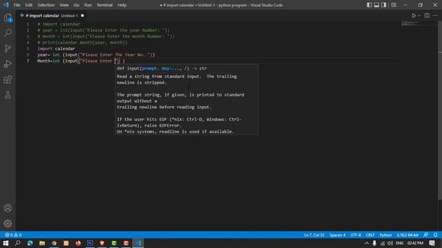 Calendar Program in Python With Example || Python source code смотреть онлайн