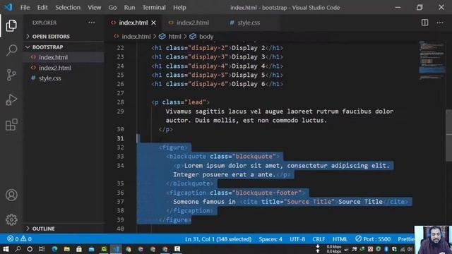 Bootstrap 5 - Typography and Image смотреть онлайн