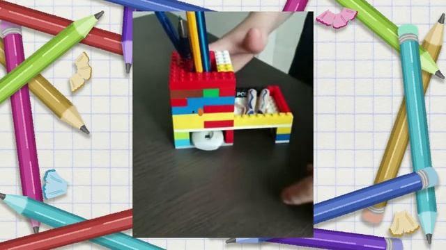 ОРГАНАЙЗЕР ДЛЯ КАНЦЕЛЯРСКИХ ПРИНАДЛЕЖНОСТЕЙ ИЗ LEGO смотреть онлайн