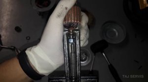 Как вскрыть двигатель пылесоса LG, ремонт мотор пылесоса LG