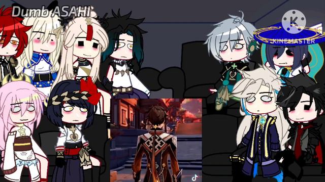 GENSHIN IMPACT react to archons second zhongli/2/5/next raiden / смотреть онлайн