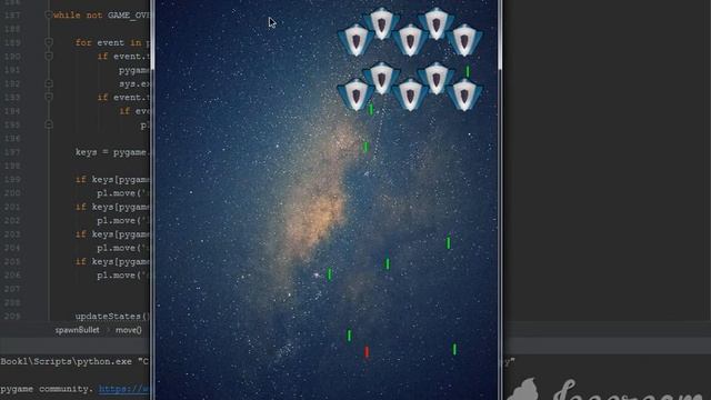 Making game in Python using Pygame: Space Invaders Clone смотреть онлайн