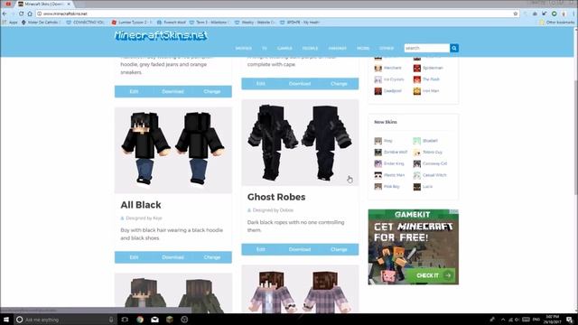 How to change your Minecraft skin! PC and Mac! смотреть онлайн