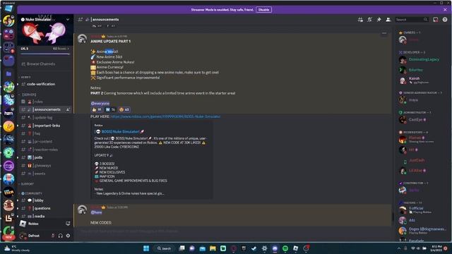 NEW ANIME UPDATE In Nuke Simulator Part 1! смотреть онлайн