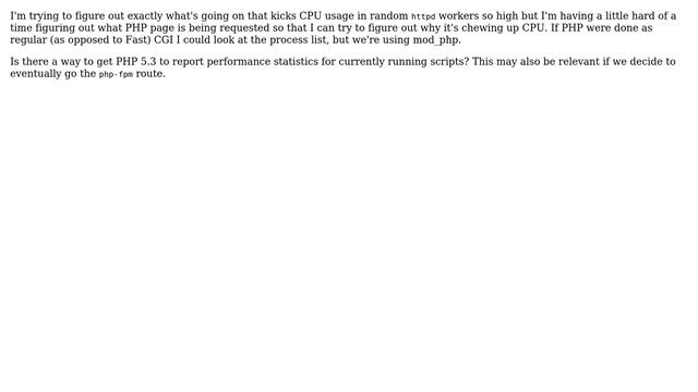 Unix & Linux: Tracking from httpd instance to PHP script when PHP is a module (2 Solutions!!) смотреть онлайн