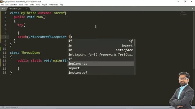#10 Thread Interruption in Java Multithreading | interrupt() | By Ashish Gadpayle смотреть онлайн