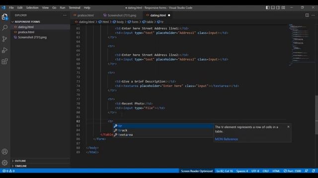 Dating Application Form By using HTML & CSS смотреть онлайн