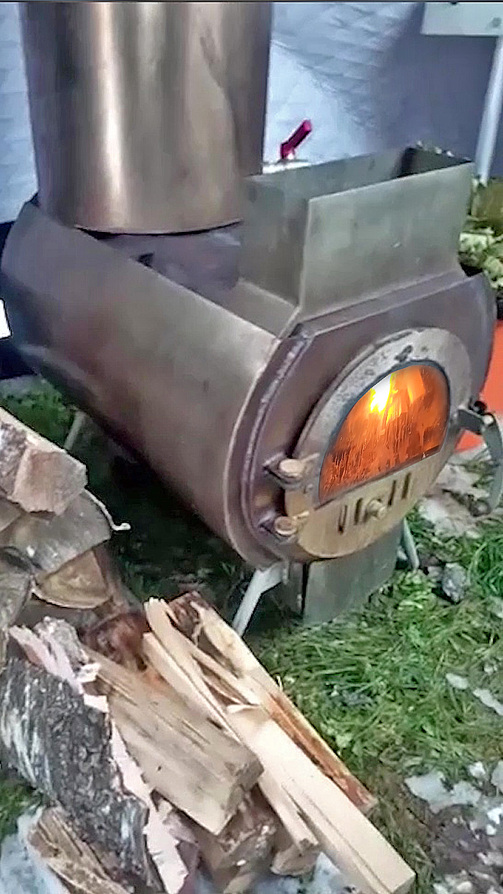 Парение в мобильной бане с печью Казачка Тур смотреть онлайн