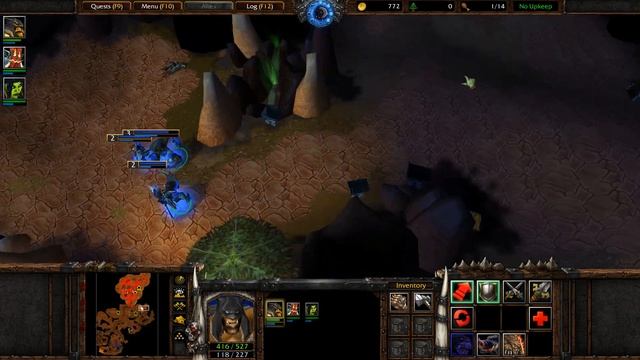 Warcraft III Custom campaign - Book of Rexxar - Drums of War part 2 смотреть онлайн