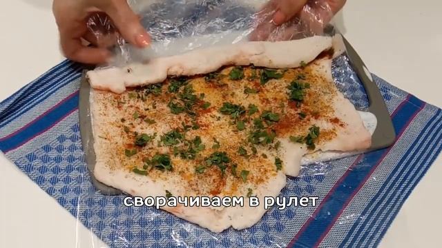 Просто Отбиваю САЛО и кладу в холодильник.Закуска из сала которая тает во рту!!! смотреть онлайн