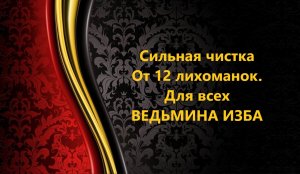 СИЛЬНАЯ ЧИСТКА ОТ 12 ЛИХОМАНОК  ДЛЯ ВСЕХ..АВТОР: ИНГА ХОСРОЕВА