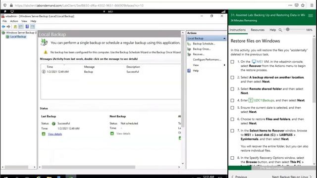 Backing up and Restoring Data in Windows and Linux смотреть онлайн
