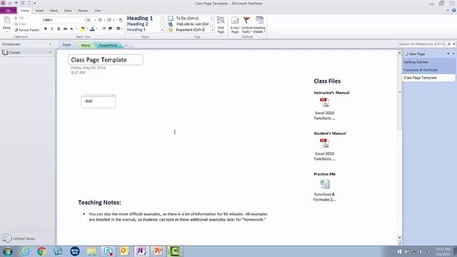 Creating a Custom Page Template in OneNote смотреть онлайн