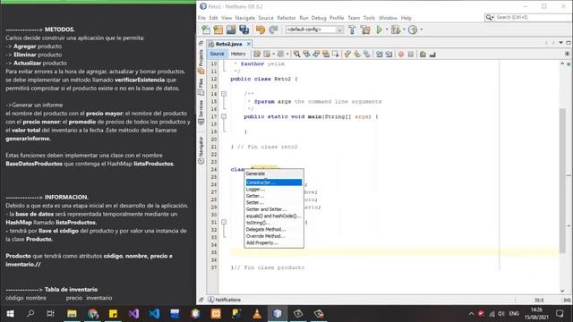 Sistema de Inventario productos HashMap JAVA - Parte 1 смотреть онлайн