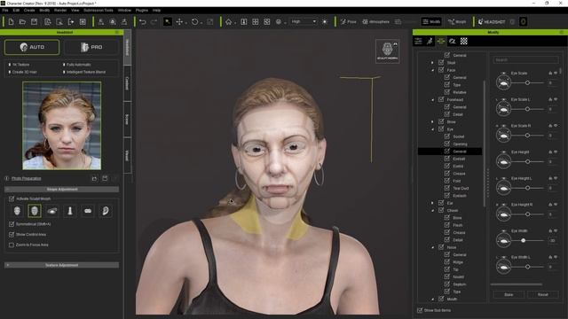 Headshot Plug-in Tutorial - Auto Mode Workflow смотреть онлайн