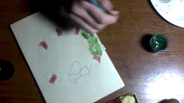 Как нарисовать новогодний венок (*^ω^) смотреть онлайн