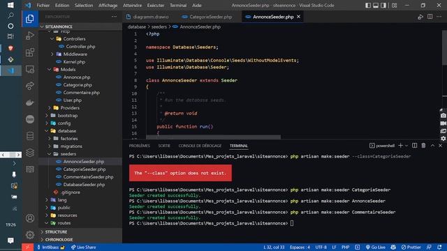 Développement de la partie back-end avec Laravel смотреть онлайн