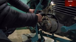 ИЖ Юпитер-К . Установка цепи и кожухов. Сборка, часть 5.