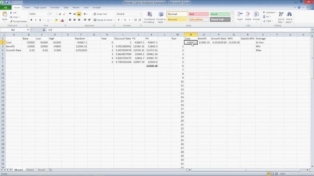 MS Excel: Monte Carlo Analysis - Uncertainty and Sensitivity to Change смотреть онлайн