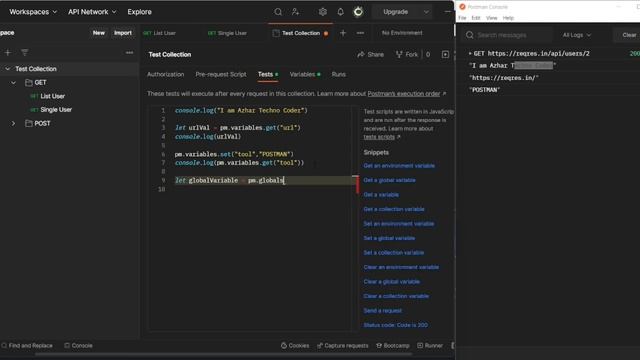 How to set and get VARIABLES in Postman смотреть онлайн