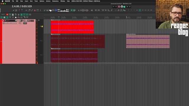 Recording Song Sections With Fixed Item Lanes - REAPER 7