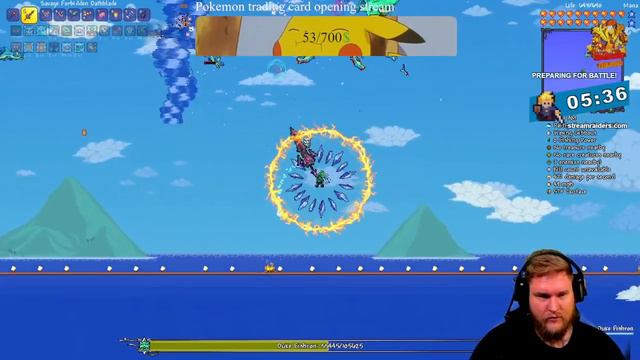 This is very fishy battle. Duke Fishron Terraria Calamity boss battle смотреть онлайн