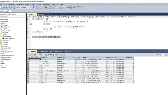 Stored Procedure de MySQL (Extraer Registros) - Clase 11 смотреть онлайн