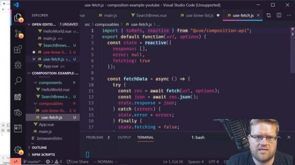 VUE.JS 3 COMPOSITION API FETCH WITH EXAMPLE