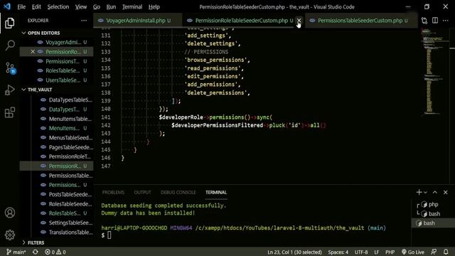 Laravel & Voyager - Custom Default Voyager Install смотреть онлайн