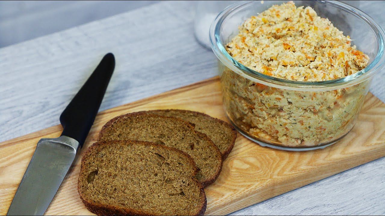 Намазка на хлеб из курицы. Полезная замена колбасе смотреть онлайн