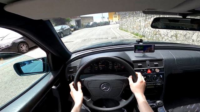 Italian Coast Drive | Mercedes C180 w202/s202 | POV Drive from Ravello to Maiori (Amalfi-Coast) смотреть онлайн