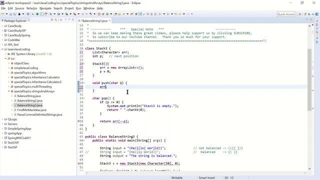 Java Tutorial Lesson 0038 - Implementing our own Stack class using ArrayList смотреть онлайн
